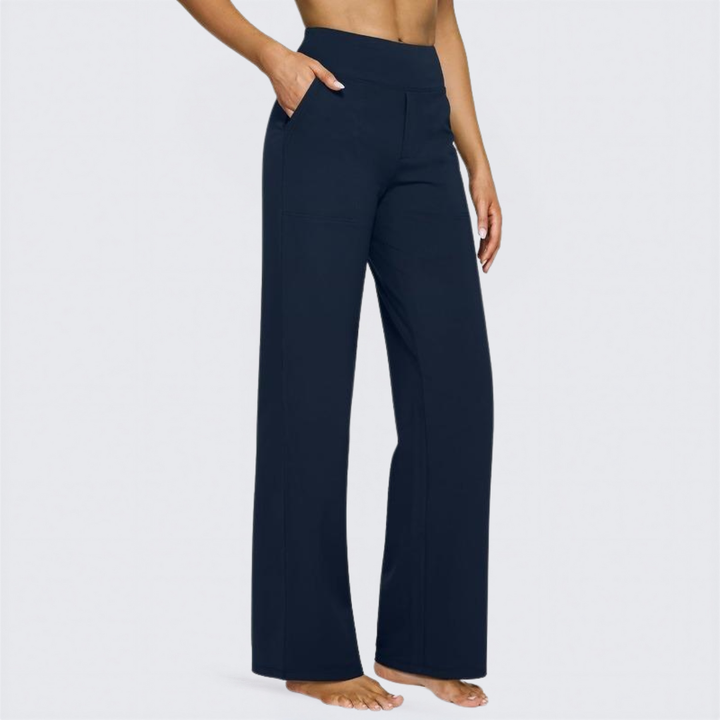 WHITNEY™ - Comfortable High-Waist Wide Leg Pants for Yoga and Outdoor Fun