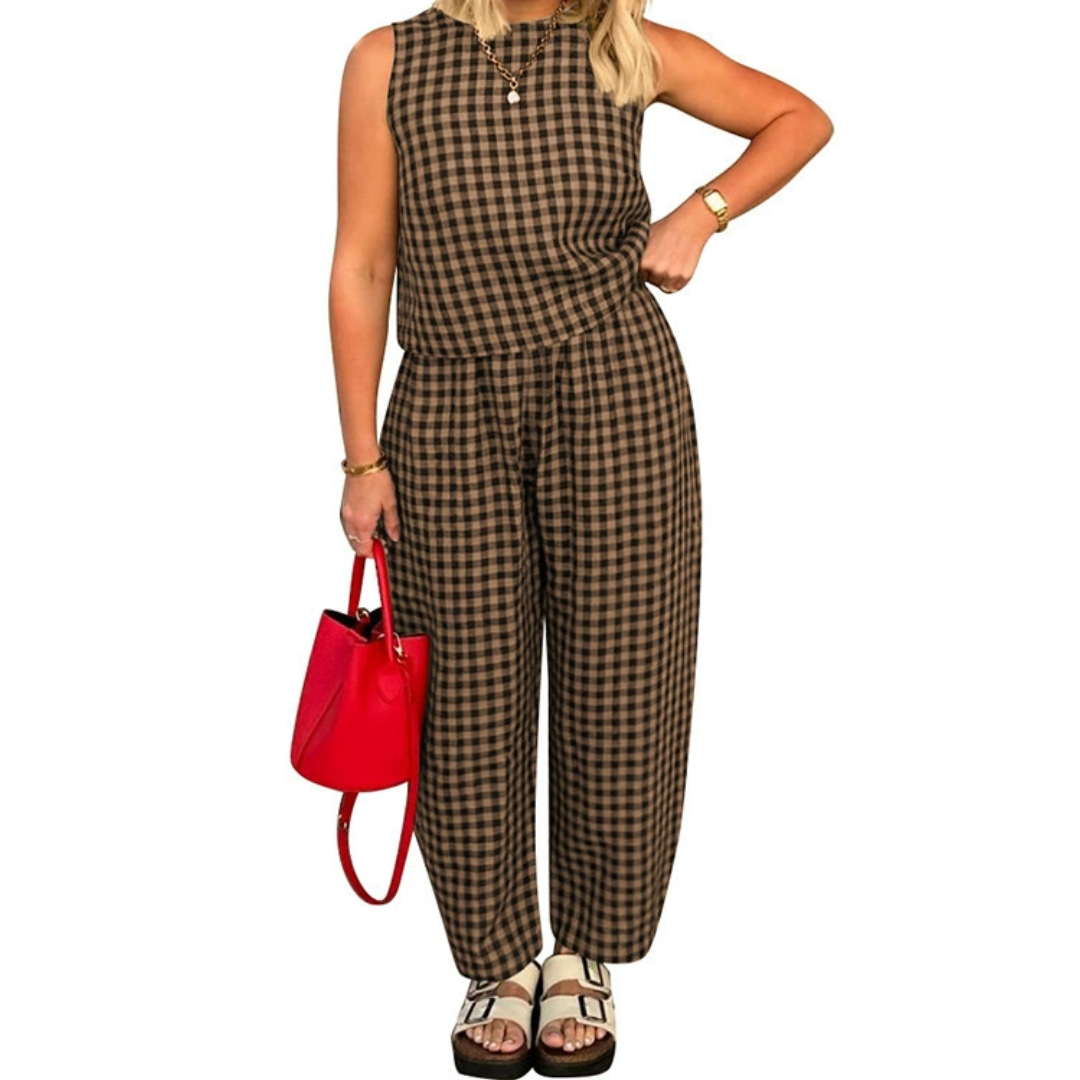 SHANIAH™ – Loose Fit Pocket Crop Top & Pants Set