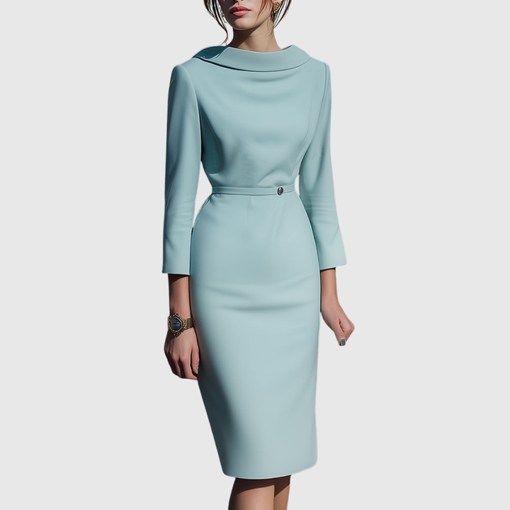 Alice - Draped Pencil Midi Dress
