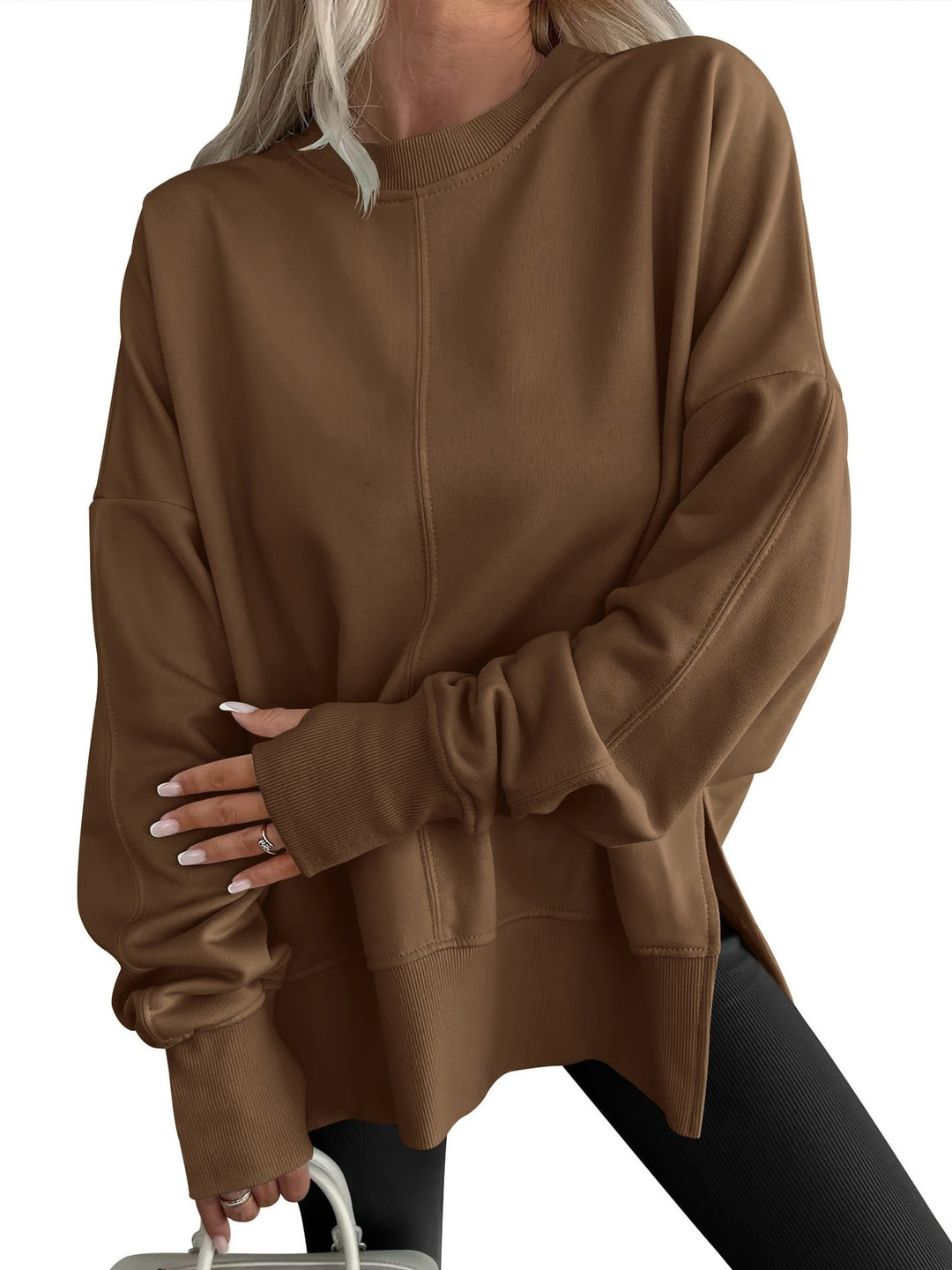 GWEN™ - Comfy Oversized Long Sleeve Sweatshirt