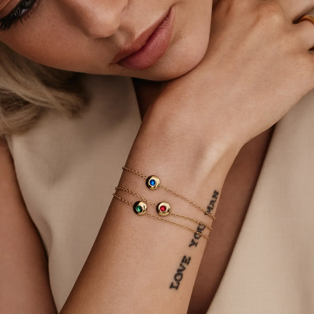 Mini Birthstone Charm Bracelet