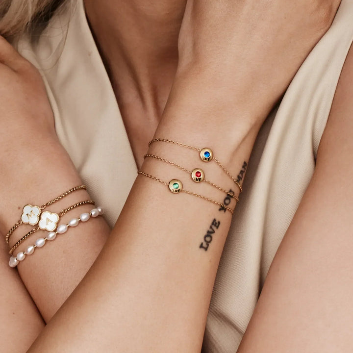 Mini Birthstone Charm Bracelet