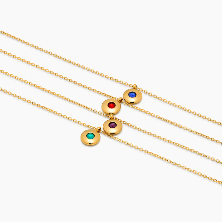 Mini Birthstone Pendant Necklace