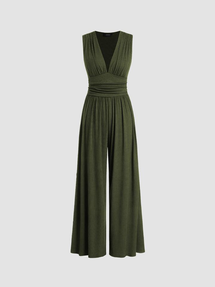 CHARITY – Chic Sleeveless Wide-Leg Jumpsuit