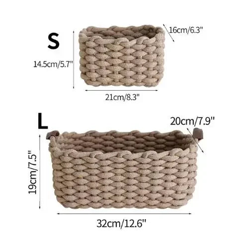 Cotton Rope Woven Baskets