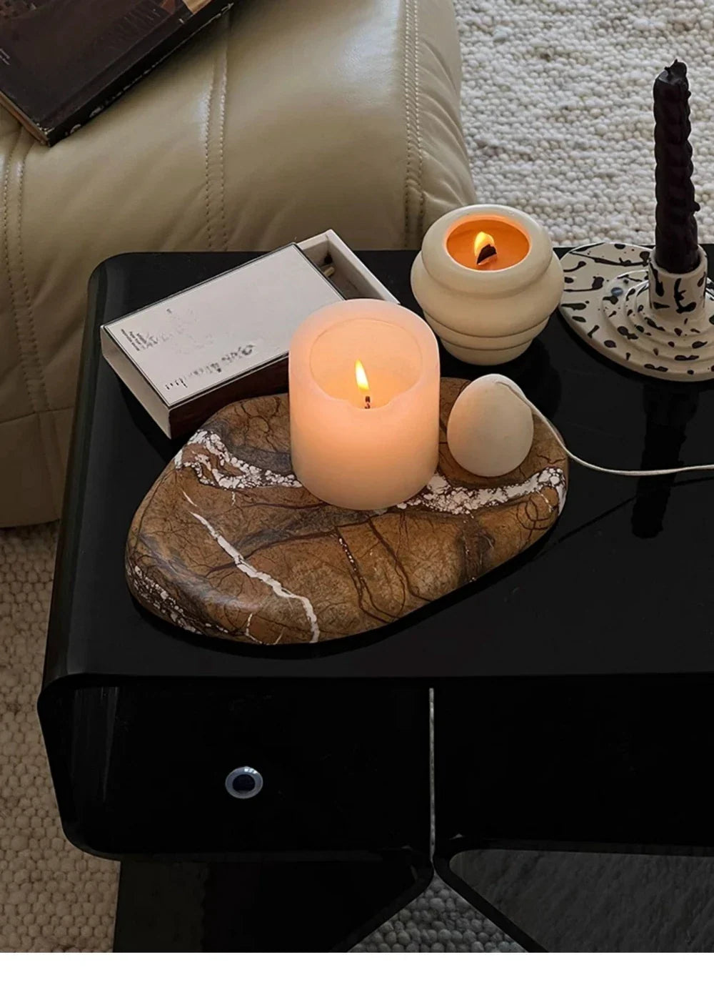 Natural Stone Calacatta Viola Marble Tray