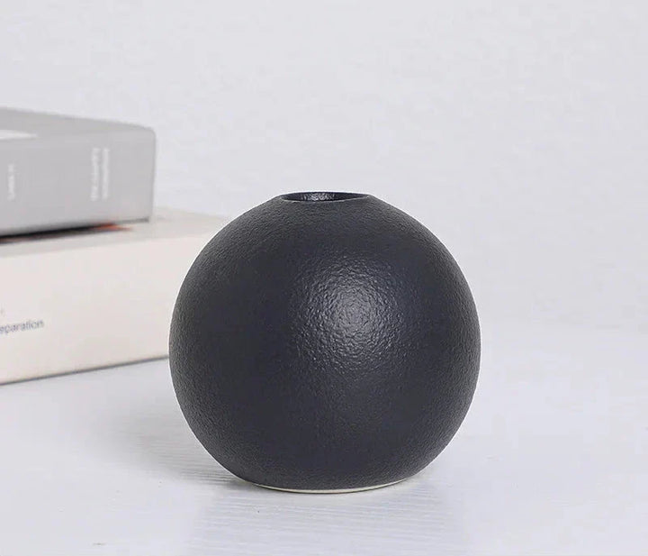 Round Ceramic Vases