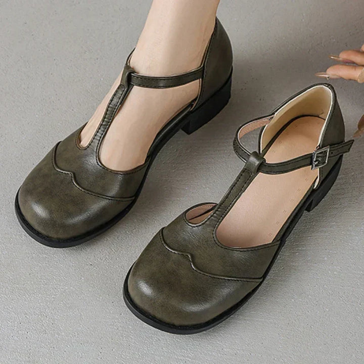 Margaux | Textured Leather Shoes