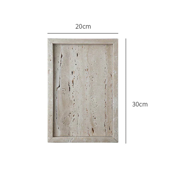 Minimalism Travertine Stone Vanity Tray