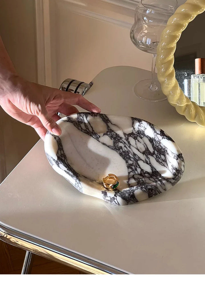 Natural Stone Calacatta Viola Marble Tray