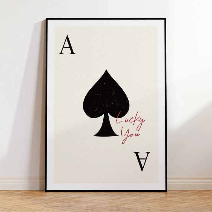 Lucky You Poker Canvas Wall Art