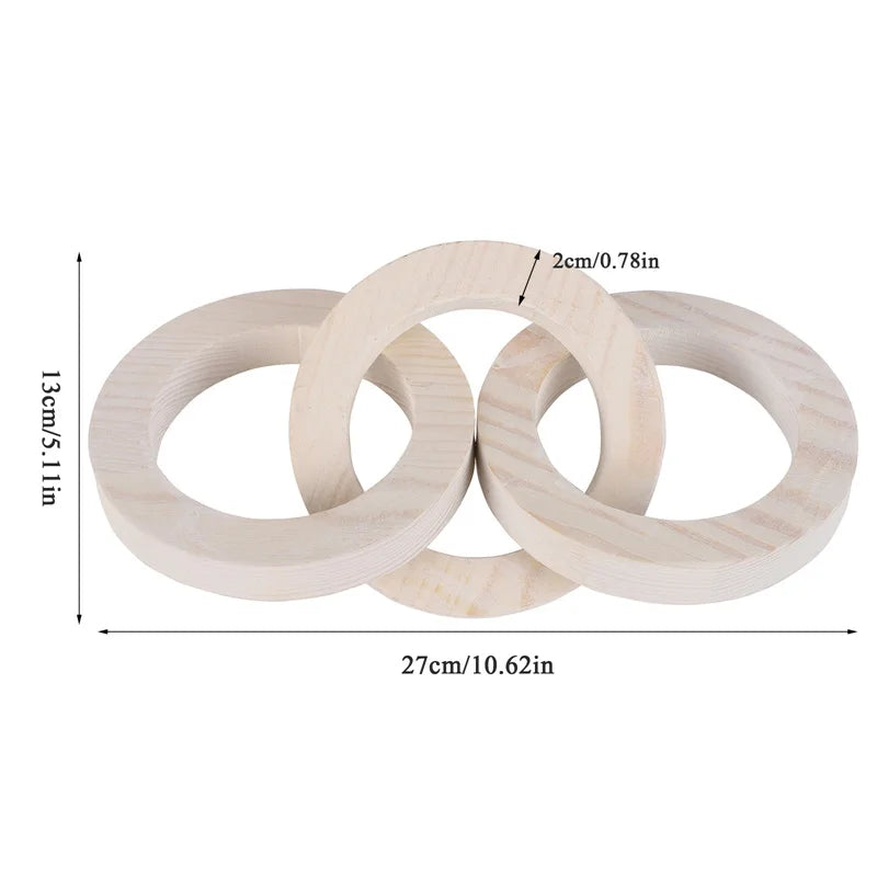 Wood Chain Link for Coffee Table Decor