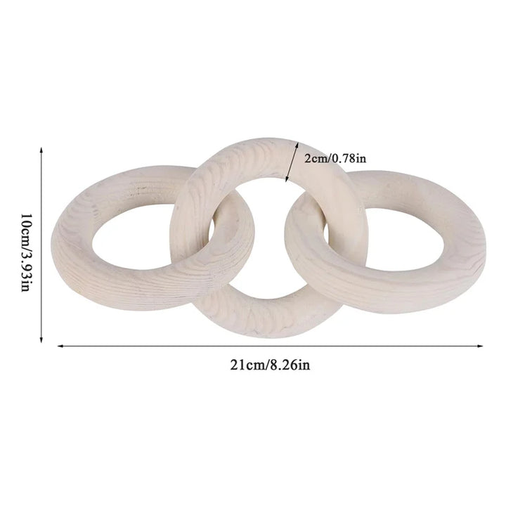 Wood Chain Link for Coffee Table Decor
