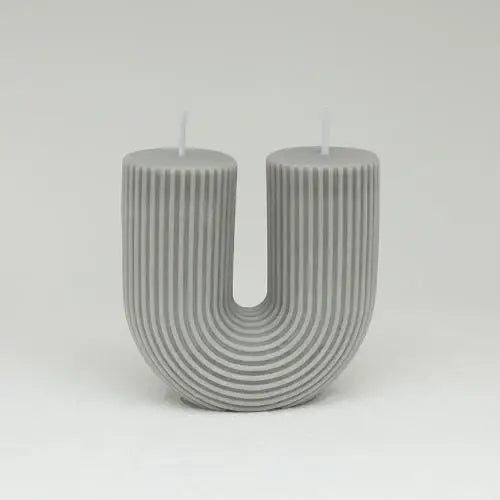 U-Shaped Geometric Scented Candle