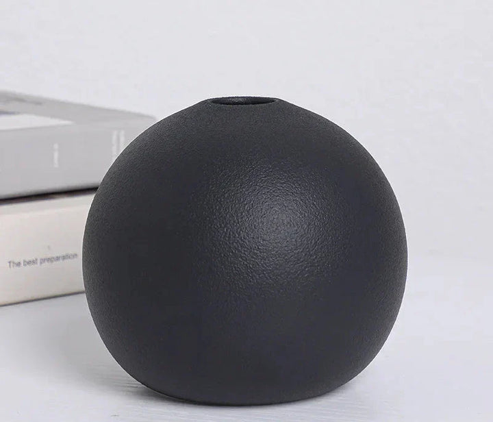 Round Ceramic Vases