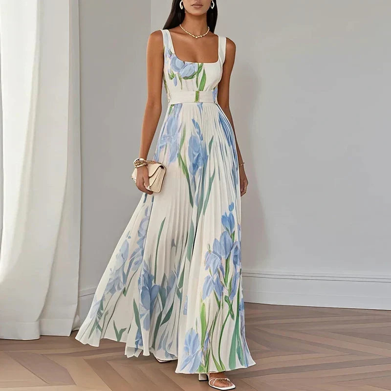 Clara - Elegant Floral Long Dress