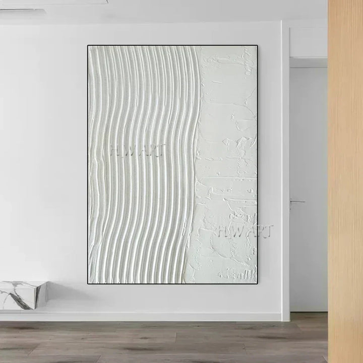 Contemporary Hand-Painted Abstract Line Paintings