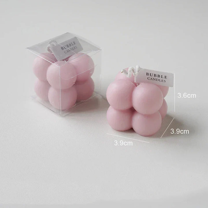 Handmade Scented Bubble Cube Candle