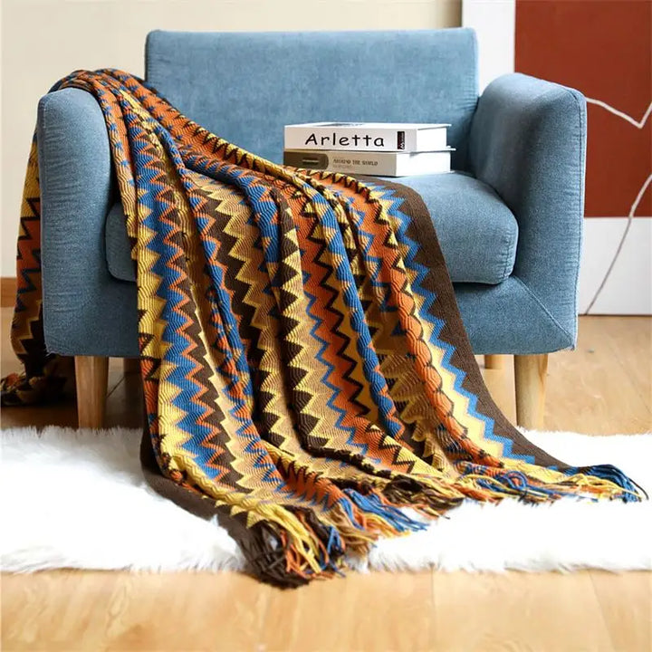 Chevron Inspired Throw Blankets