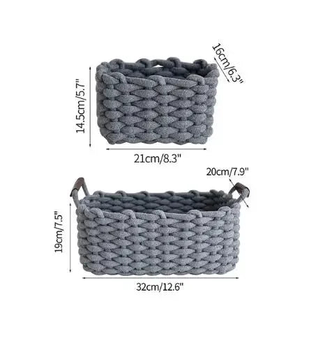 Cotton Rope Woven Baskets