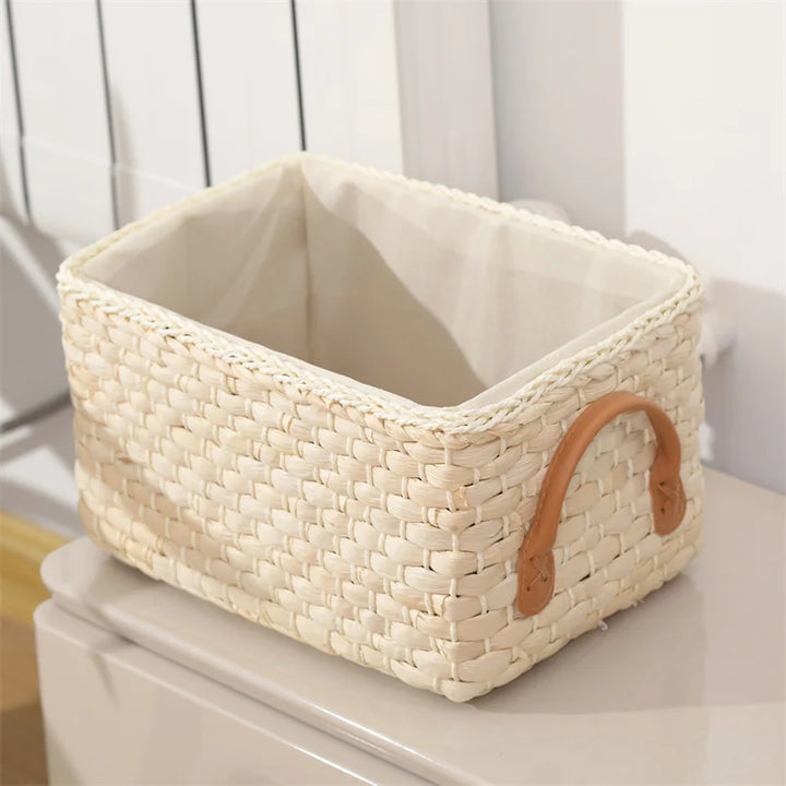 Lined Woven Storage Baskets