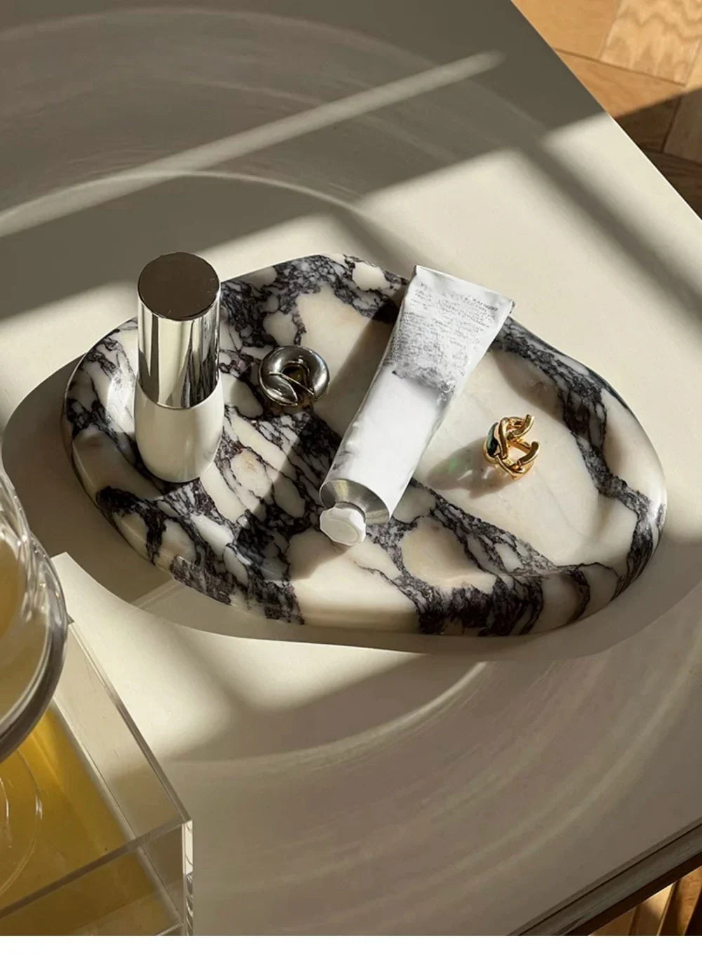 Natural Stone Calacatta Viola Marble Tray