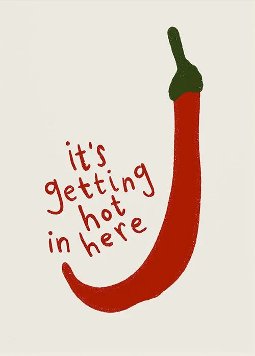 Japanese Hot Chili Pepper Wall Art