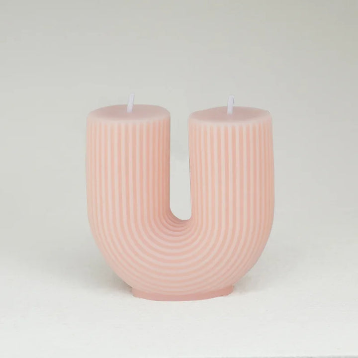 U-Shaped Geometric Scented Candle
