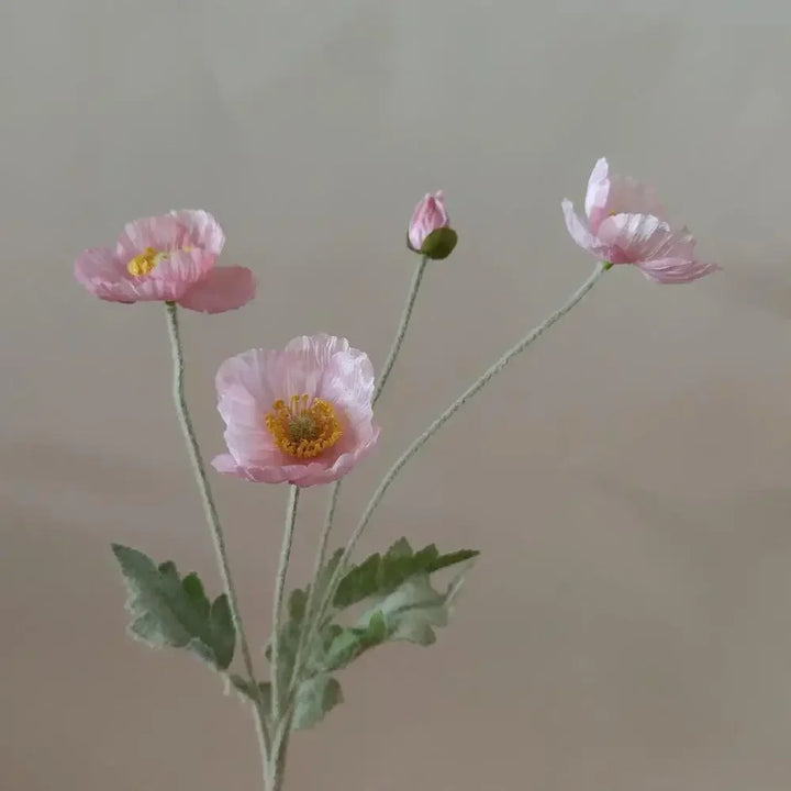Artificial Poppy Silk Flowers