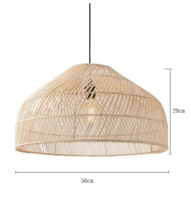 Bamboo Rattan Modern Pendant Light