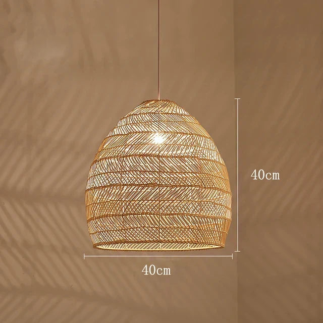Bamboo Rattan Modern Pendant Light