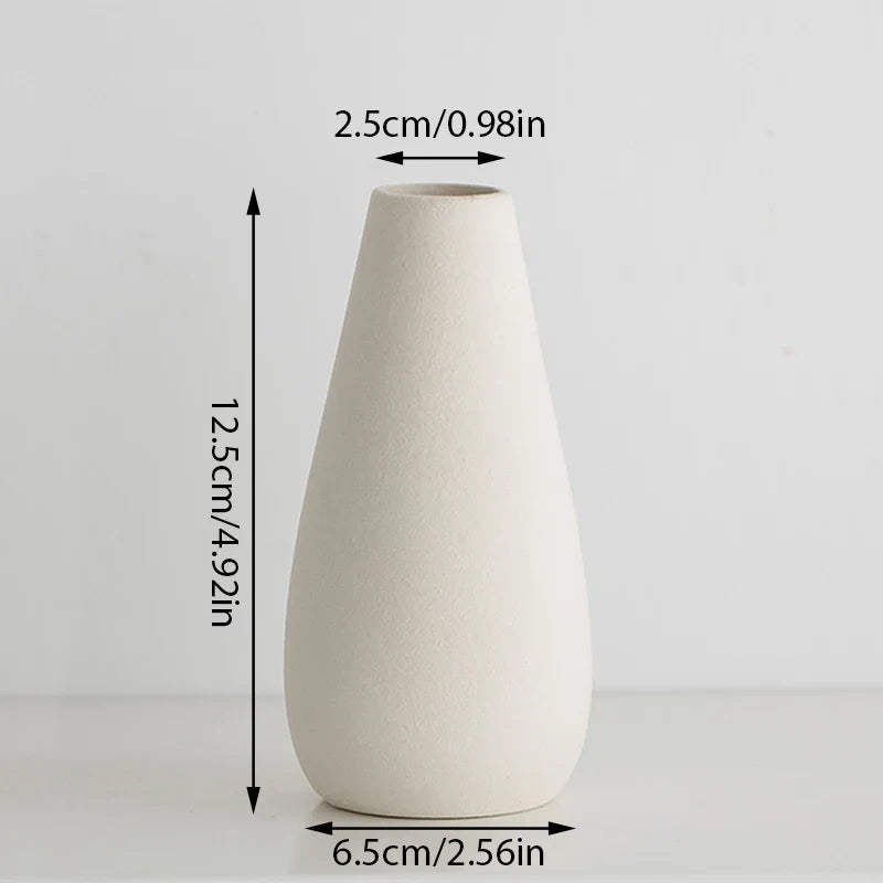 White Ceramic Vases
