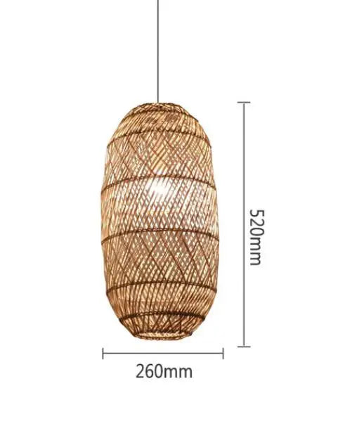 Bamboo Rattan Modern Pendant Light
