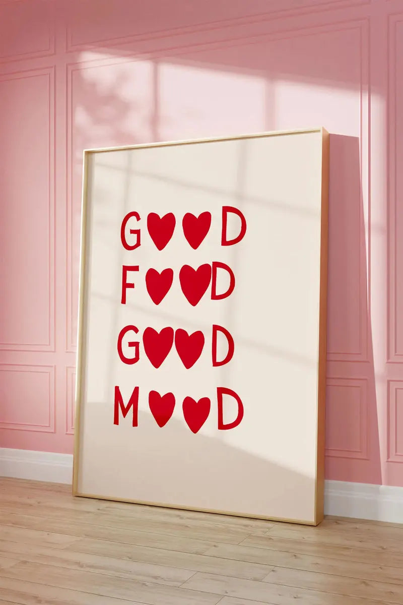 Red Hearts Poster