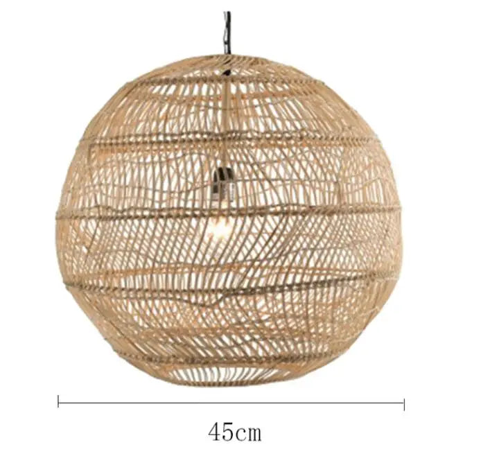 Bamboo Rattan Modern Pendant Light
