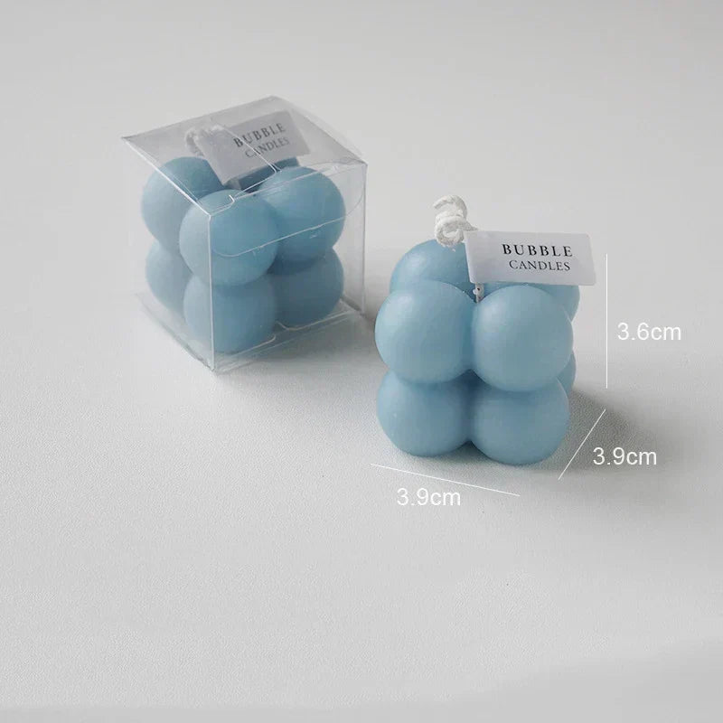 Handmade Scented Bubble Cube Candle