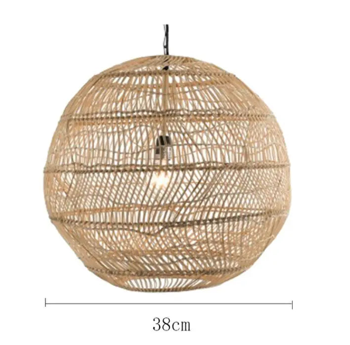 Bamboo Rattan Modern Pendant Light