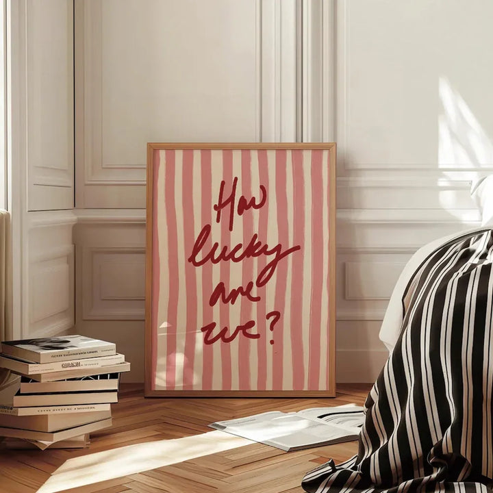 How Lucky Are We? Canvas Wall Art