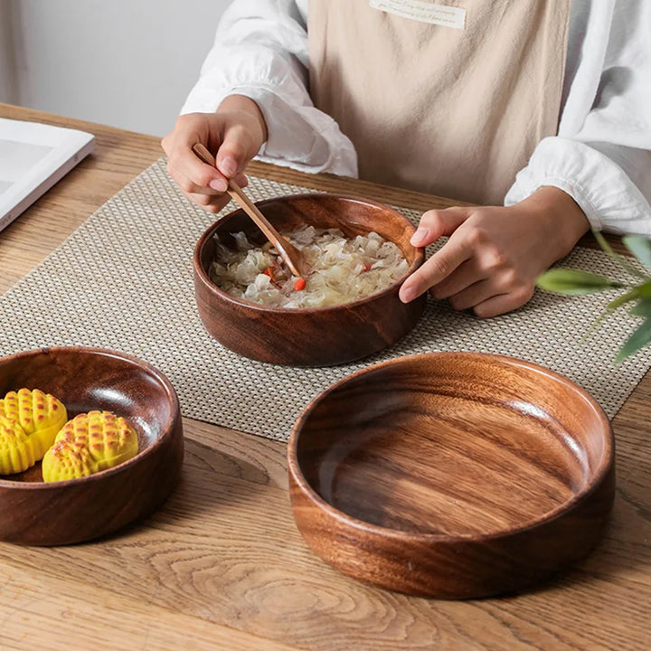 Solid Walnut Wooden Bowl
