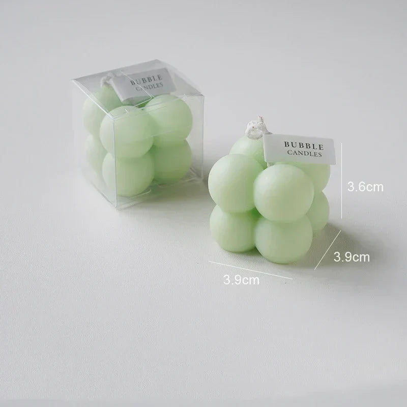Handmade Scented Bubble Cube Candle