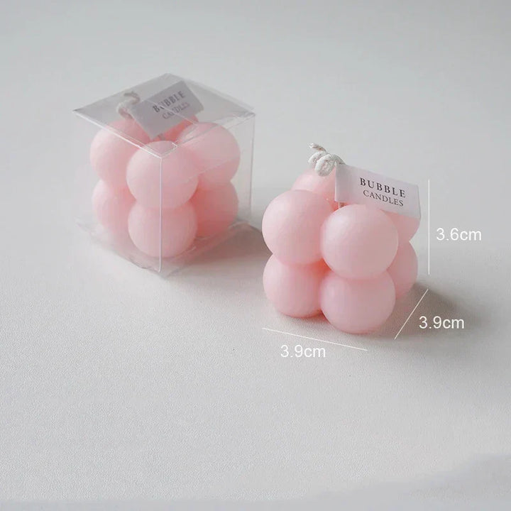 Handmade Scented Bubble Cube Candle