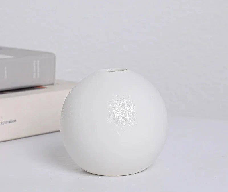 Round Ceramic Vases