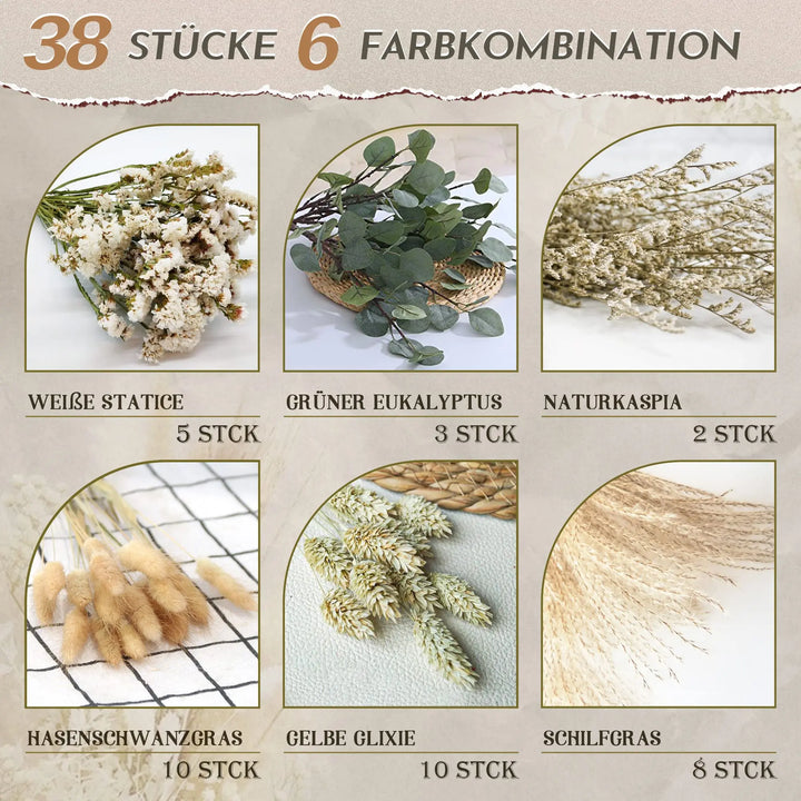 Dried Pampas & Grass Arrangement - 45PCS