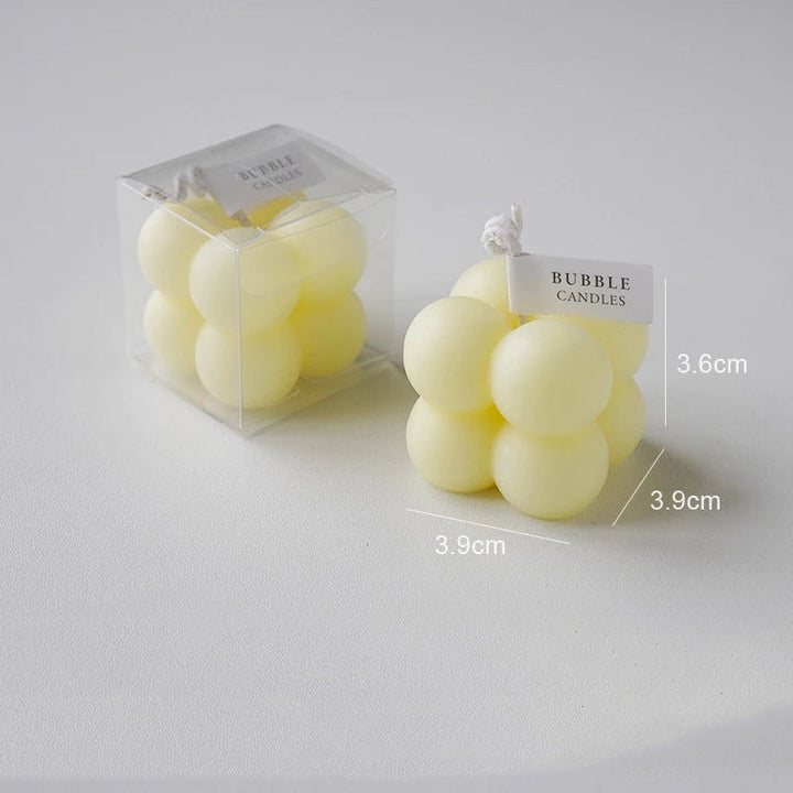 Handmade Scented Bubble Cube Candle