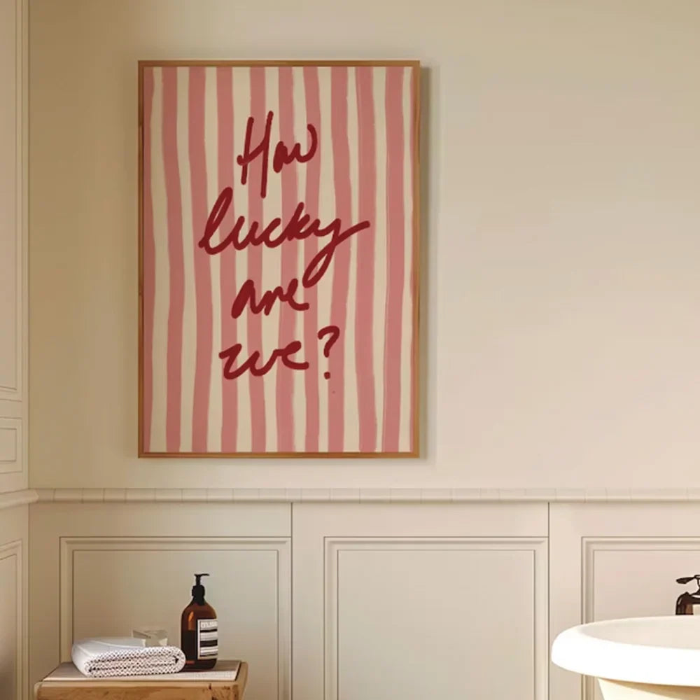 How Lucky Are We? Canvas Wall Art
