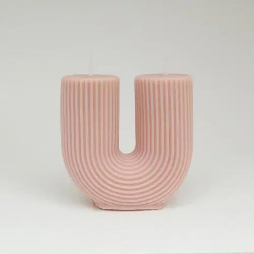 U-Shaped Geometric Scented Candle