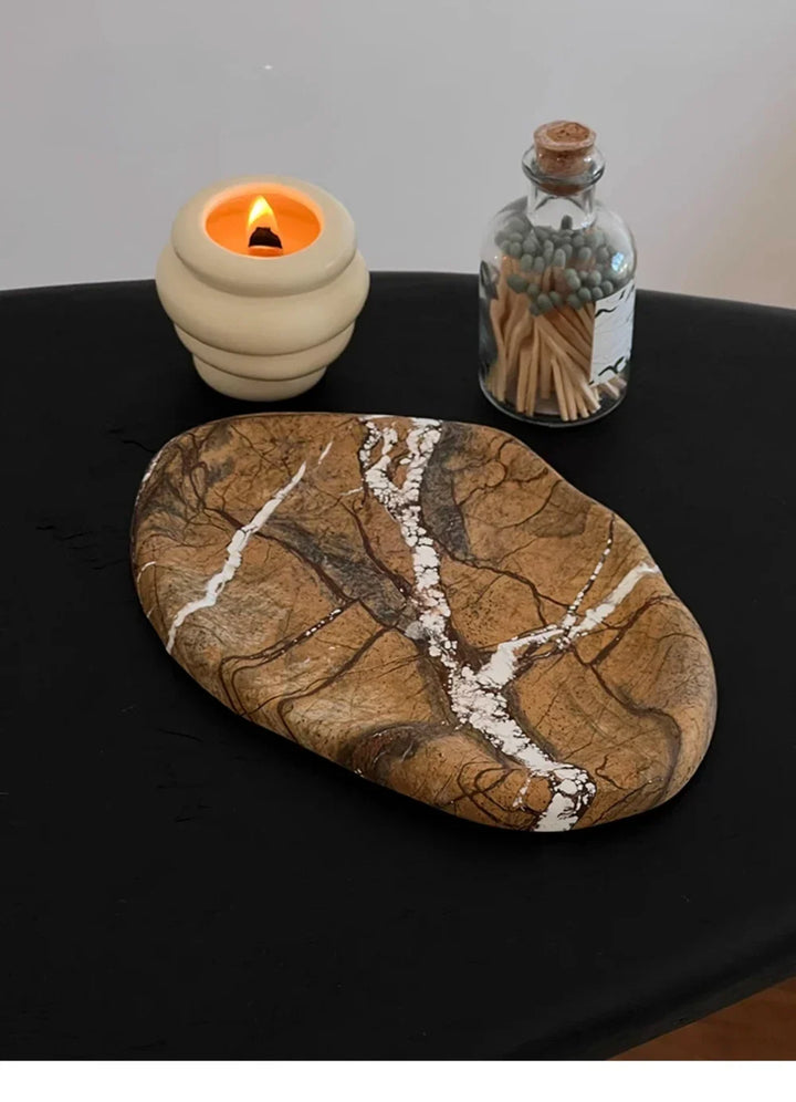 Natural Stone Calacatta Viola Marble Tray