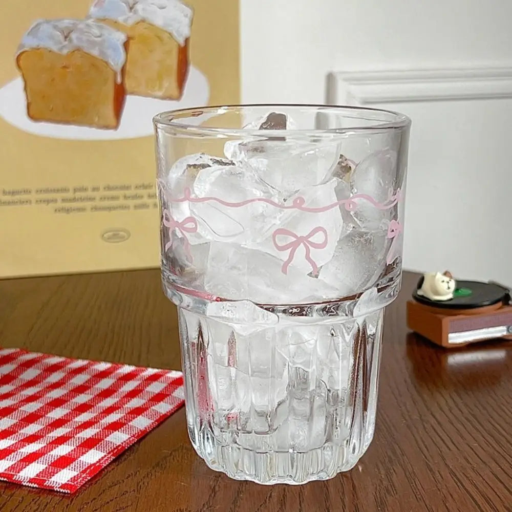 Pink Bows Glass