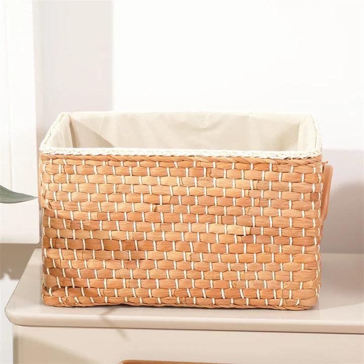 Lined Woven Storage Baskets