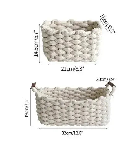 Cotton Rope Woven Baskets